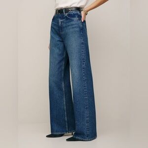 Reformation- Cary High Rise Slouchy Wide Leg Jeans